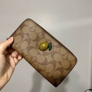 Coach zip around wallet